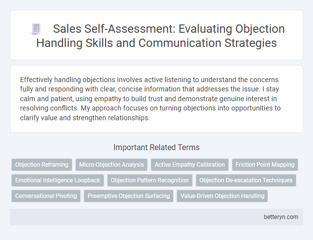 Sales Self-Assessment: Evaluating Objection Handling Skills and Communication Strategies