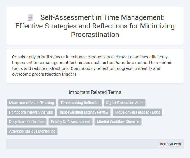 Self-Assessment in Time Management: Effective Strategies and Reflections for Minimizing Procrastination