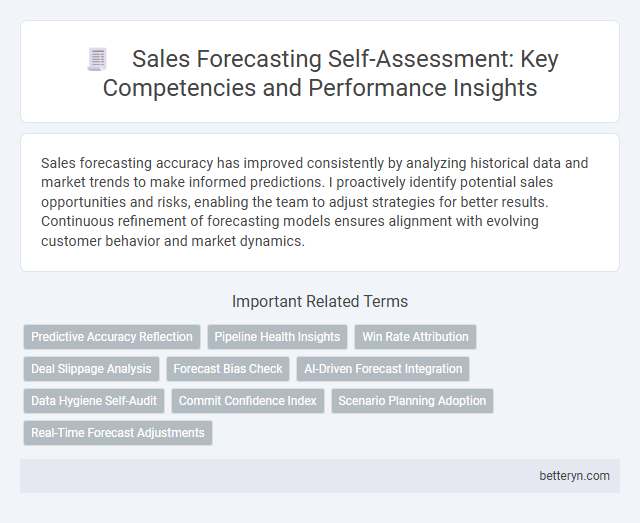 Sales Forecasting Self-Assessment: Key Competencies and Performance Insights