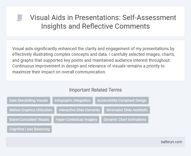 Visual Aids in Presentations: Self-Assessment Insights and Reflective Comments